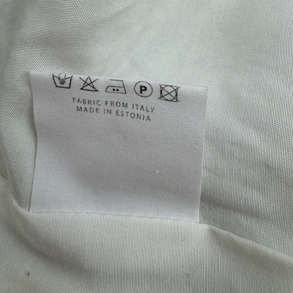 Samuji Geometric Print Velour Shift Dress - Green / Yellow - Size 36 / US Small - Picture 8 of 8